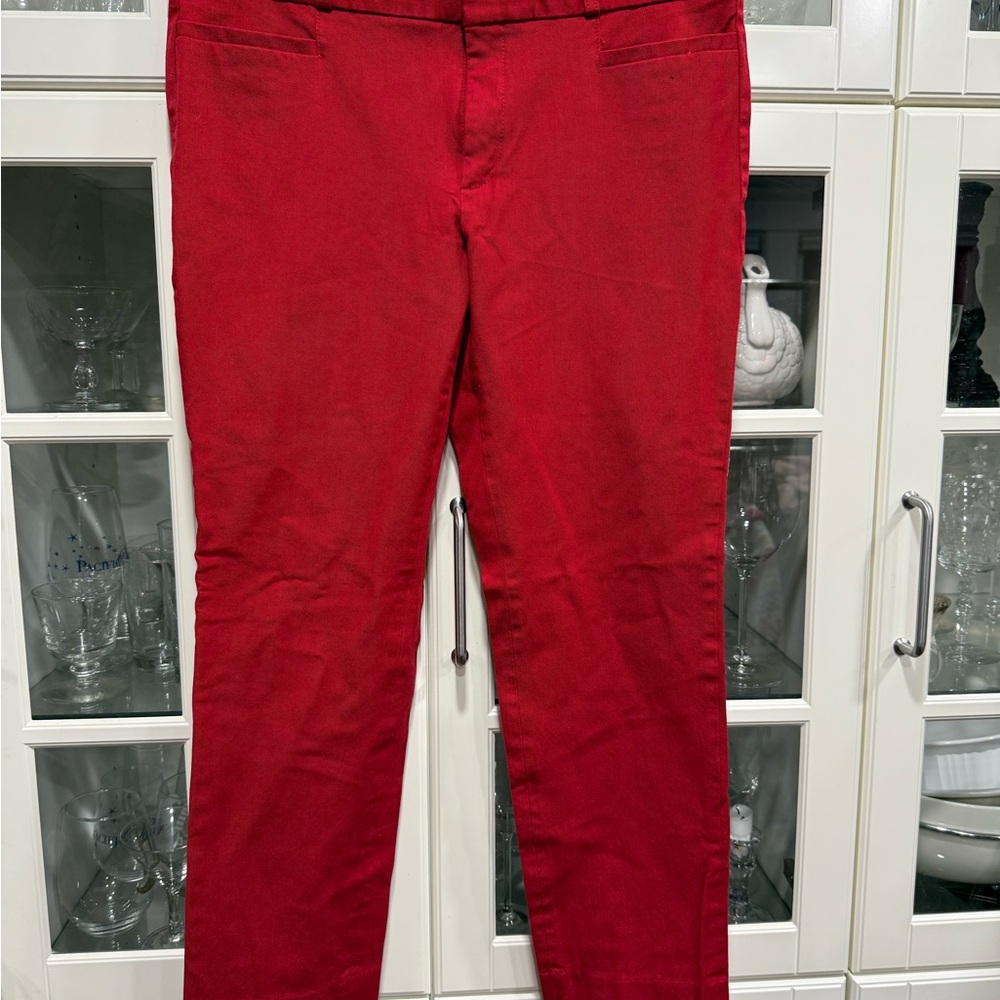 Banana Republic Wonen’s Bold Red Chinos - Sloan